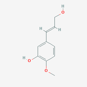 molecular formula C10H12O3 B6593113 5-(3-羟基丙-1-烯-1-基)-2-甲氧基苯酚 CAS No. 374706-51-1
