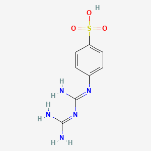 molecular formula C8H11N5O3S B6593160 磺胺酸，N-(氨基氨基)- CAS No. 39604-29-0