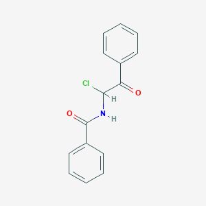 molecular formula C15H12ClNO2 B6593186 N-(1-chloro-2-oxo-2-phenylethyl)benzamide CAS No. 41260-69-9