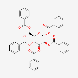 molecular formula C41H32O11 B6593189 1,2,3,4,6-Penta-O-benzoyl-alpha-D-mannopyranose CAS No. 41569-33-9
