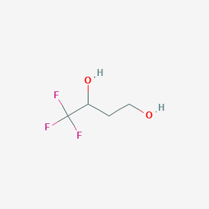 molecular formula C4H7F3O2 B6593197 4,4,4-三氟丁烷-1,3-二醇 CAS No. 433-25-0