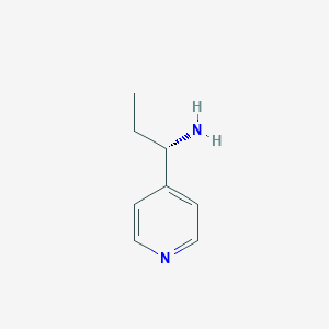 molecular formula C8H12N2 B065932 (S)-1-(pyridin-4-yl)propan-1-amine CAS No. 186029-03-8