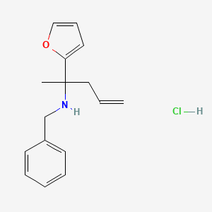 molecular formula C16H20ClNO B6593205 苄基-(1-呋喃-2-基-1-甲基-丁-3-烯基)-胺盐酸盐 CAS No. 435345-35-0