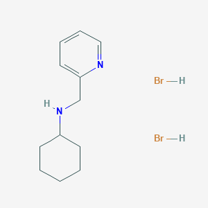 molecular formula C12H20Br2N2 B6593215 N-(2-pyridinylmethyl)cyclohexanamine dihydrobromide CAS No. 436099-92-2