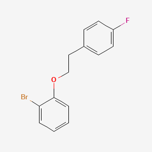 molecular formula C14H12BrFO B6593255 1-Bromo-2-(4-fluorophenethoxy)benzene CAS No. 494772-45-1
