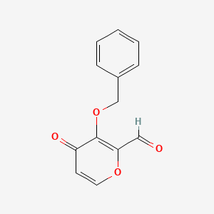 3-(Benzyloxy)-4-oxo-4H-pyran-2-carbaldehyde