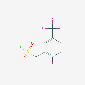 molecular formula C8H5ClF4O2S B6593272 [2-Fluoro-5-(trifluoromethyl)phenyl]methanesulfonyl chloride CAS No. 501697-75-2