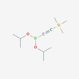 molecular formula C11H23BO2Si B6593290 2-(Trimethylsilyl)acetylene-1-boronic acid diisopropylester CAS No. 503565-80-8