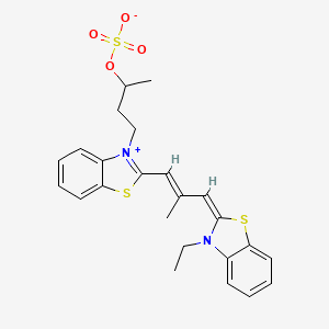 2-[3-(3-Ethyl-2(3H)-benzothiazolylidene)-2-methyl-1-propenyl]-3-[3-(sulfooxy)butyl]benzothiazolium hydroxide inner salt