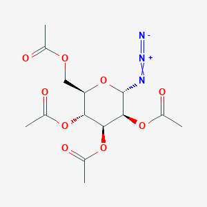 molecular formula C14H19N3O9 B6593350 2,3,4,6-tetra-O-acetyl-alpha-D-mannopyranosyl azide CAS No. 53784-29-5