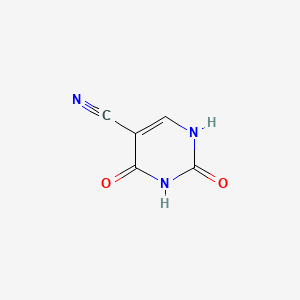 molecular formula C5H3N3O2 B6593361 5-Cyanouracil CAS No. 5428-41-1