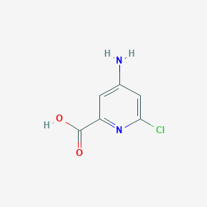 molecular formula C6H5ClN2O2 B6593382 4-Amino-6-chloropicolinic acid CAS No. 546141-56-4