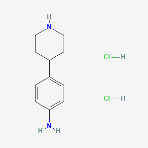 molecular formula C11H18Cl2N2 B6593388 4-(Piperidin-4-yl)aniline dihydrochloride CAS No. 548768-98-5