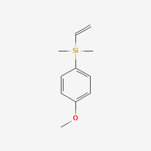 molecular formula C11H16OSi B6593392 4-Methoxyphenyl dimethylvinyl silane CAS No. 55153-99-6