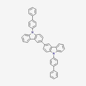 molecular formula C48H32N2 B6593448 9,9'-bis([1,1'-biphenyl]-4-yl)-3,3'-bi-9H-carbazole CAS No. 57102-51-9