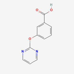 molecular formula C11H8N2O3 B6593496 3-(Pyrimidin-2-yloxy)benzoic acid CAS No. 5871-19-2
