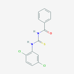 molecular formula C14H10Cl2N2OS B065935 N-[(2,5-dichlorophenyl)carbamothioyl]benzamide CAS No. 6281-57-8