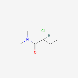 molecular formula C6H12ClNO B6593517 Butanamide, 2-chloro-N,N-dimethyl- CAS No. 59843-83-3