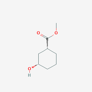 molecular formula C8H14O3 B6593541 methyl (1R,3S)-3-hydroxycyclohexane-1-carboxylate CAS No. 6183-54-6