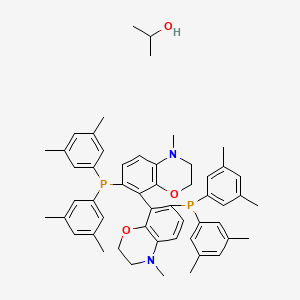 molecular formula C53H62N2O3P2 B6593578 R-(+)-N,N'-二甲基-7,7'-双(双(3,5-二甲苯基)膦基)-3,3',4,4'-四氢-8,8'-双-2H-1,4-苯并恶嗪异丙醇加合物 CAS No. 649559-69-3