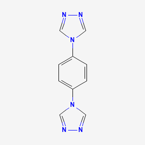 molecular formula C10H8N6 B6593642 1,4-di(4H-1,2,4-triazol-4-yl)benzene CAS No. 681004-60-4