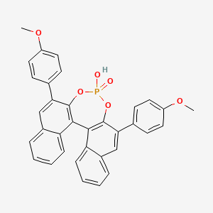 molecular formula C34H25O6P B6593664 (11bR)-4-Hydroxy-2,6-bis(4-methoxyphenyl)dinaphtho[2,1-d:1',2'-f][1,3,2]dioxaphosphepine 4-oxide CAS No. 695162-88-0
