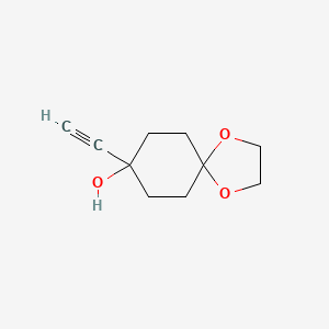 molecular formula C10H14O3 B6593685 8-Ethynyl-1,4-dioxaspiro[4.5]decan-8-ol CAS No. 70097-74-4