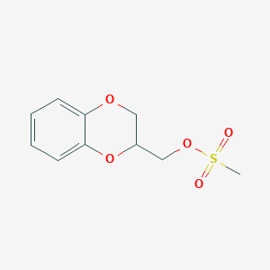 molecular formula C10H12O5S B6593687 2,3-Dihydro-1,4-benzodioxin-2-ylmethyl methanesulfonate CAS No. 7031-65-4