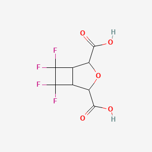 molecular formula C8H6F4O5 B6593695 6,6,7,7-Tetrafluoro-3-oxabicyclo[3.2.0]heptane-2,4-dicarboxylic acid CAS No. 723-64-8