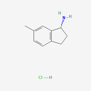 molecular formula C10H14ClN B6593706 (r)-6-Methyl-2,3-dihydro-1h-inden-1-amine hydrochloride CAS No. 730980-42-4