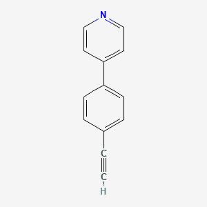 molecular formula C13H9N B6593834 4-(4-乙炔基苯基)吡啶 CAS No. 83420-57-9