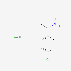 molecular formula C9H13Cl2N B6593894 1-(4-Chlorophenyl)propan-1-amine hydrochloride CAS No. 856629-61-3