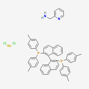 molecular formula C54H48Cl2N2P2Ru B6593906 (R)-Tol-Binap RuCl2 AMPY CAS No. 858116-31-1