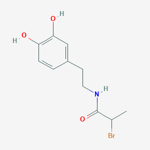 2-Bromo-N-[2-(3,4-dihydroxyphenyl)ethyl]-propanamide