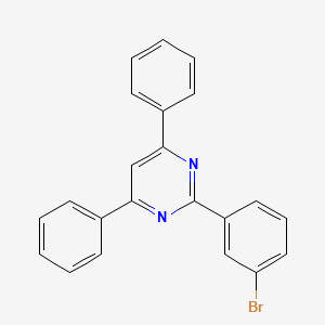 molecular formula C22H15BrN2 B6593934 2-(3-溴苯基)-4,6-二苯基嘧啶 CAS No. 864377-22-0