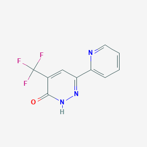 molecular formula C10H6F3N3O B6593949 3-Hydroxy-6-(2-pyridinyl)-4-(trifluoromethyl)pyridazine CAS No. 866474-37-5