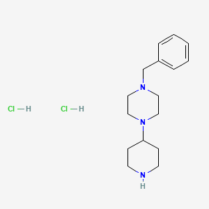 molecular formula C16H27Cl2N3 B6593951 1-苄基-4-(哌啶-4-基)哌嗪二盐酸盐 CAS No. 868707-62-4
