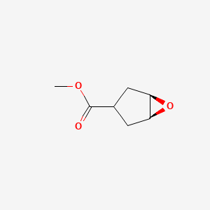 molecular formula C7H10O3 B6593952 (1R,3s,5S)-methyl 6-oxabicyclo[3.1.0]hexane-3-carboxylate CAS No. 86941-00-6