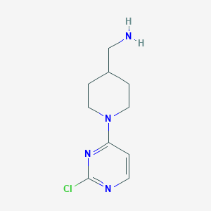 molecular formula C10H15ClN4 B6593957 (1-(2-Chloropyrimidin-4-yl)piperidin-4-yl)methanamine CAS No. 876144-87-5