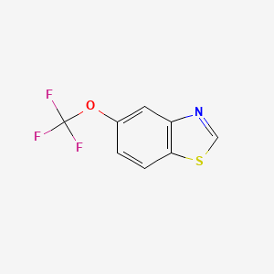 molecular formula C8H4F3NOS B6593958 5-Trifluoromethoxybenzothiazole CAS No. 876500-74-2