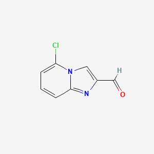 molecular formula C8H5ClN2O B6593965 5-氯咪唑并[1,2-a]吡啶-2-甲醛 CAS No. 881841-35-6