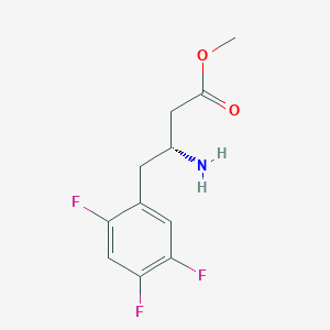 molecular formula C11H12F3NO2 B6593969 (r)-Methyl 3-amino-4-(2,4,5-trifluorophenyl)butanoate CAS No. 881995-69-3