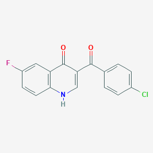 molecular formula C16H9ClFNO2 B6594025 3-(4-chlorobenzoyl)-6-fluoroquinolin-4(1H)-one CAS No. 892281-06-0