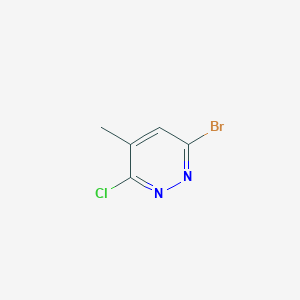 molecular formula C5H4BrClN2 B6594026 6-Bromo-3-chloro-4-methylpyridazine CAS No. 89283-91-0