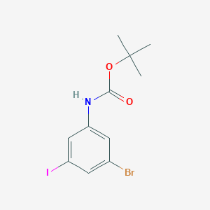 molecular formula C11H13BrINO2 B6594094 tert-Butyl (3-bromo-5-iodophenyl)carbamate CAS No. 915413-42-2