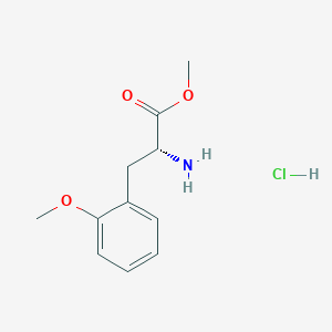 molecular formula C11H16ClNO3 B6594098 Methyl (2R)-2-amino-3-(2-methoxyphenyl)propanoate hydrochloride CAS No. 915713-04-1