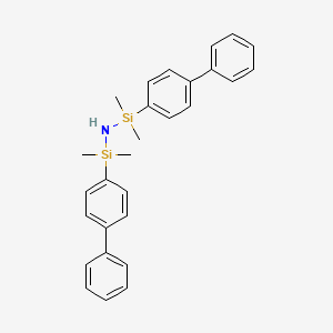 molecular formula C28H31NSi2 B6594099 1,3-Bis(4-biphenyl)tetramethyldisilazane CAS No. 916667-75-9