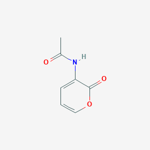 molecular formula C7H7NO3 B065941 N-(2-oxopyran-3-yl)acetamide CAS No. 184041-45-0