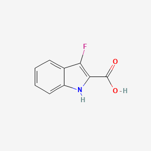 molecular formula C9H6FNO2 B6594186 3-氟-1H-吲哚-2-羧酸 CAS No. 942433-63-8