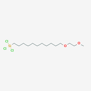 molecular formula C14H29Cl3O2Si B6594192 11-(2-甲氧基乙氧基)十一烷基三氯硅烷 CAS No. 943349-49-3